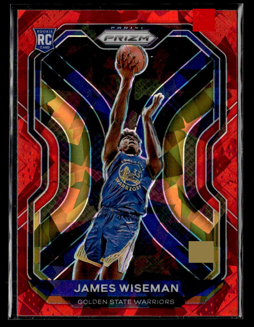 2020-21 Panini Prizm #268 James Wiseman Red Ice Prizms Rookie card
