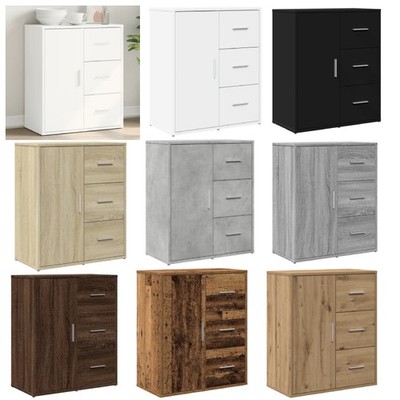 Sideboard 3 Schubladen 1 Tür Kommode Anrichte Beistellschrank Mehrzweckschrank