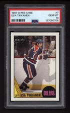 1987 OPC #7 ESA TIKKANEN ROOKIE CARD PSA 10 GEM MINT