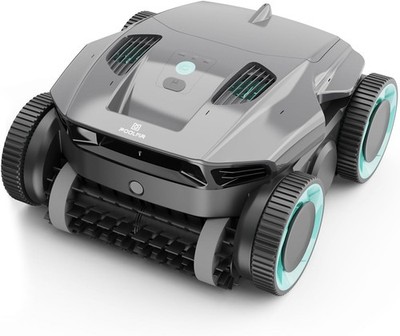 Cordless Wall Climbing Robotic Pool Cleaner for In-Ground Pools Extended Battery