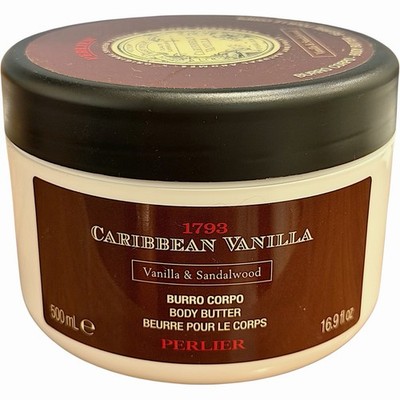 Sealed Perlier Caribbean Vanilla & Sandalwood Body Butter 16.9 fl oz