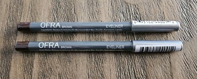 2X Ofra Eyeliner Pencil Brown  Full Size 1.2 g .04 oz NEW Sealed
