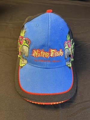 NHRA NITRO FISH FULL THROTTLE DRAG RACING HAT ADJUSTABLE BACK