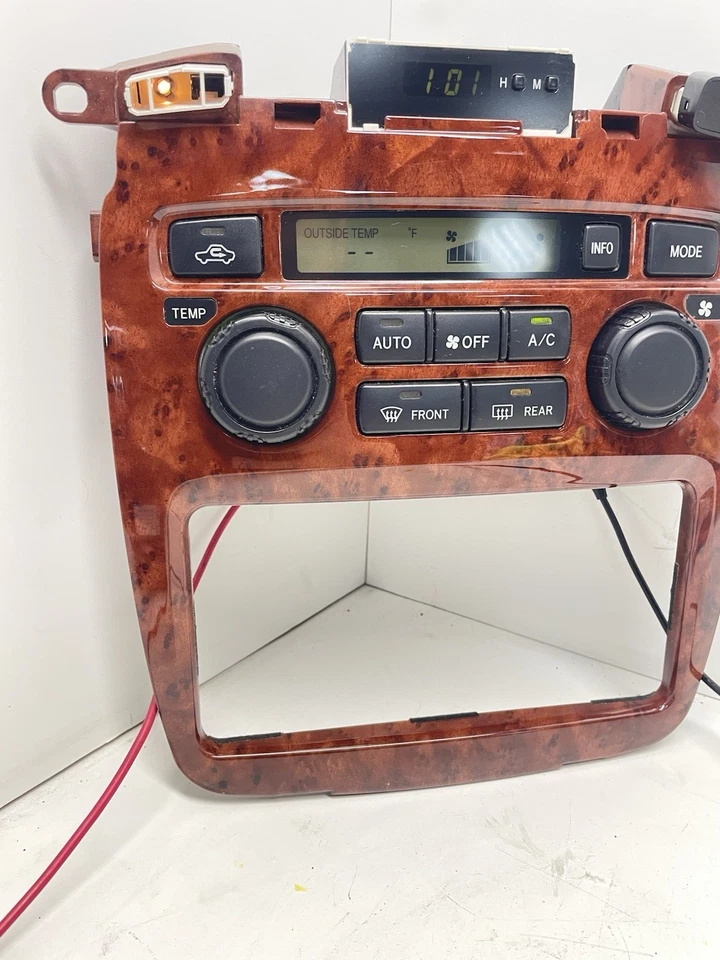 Control de clima digital Toyota Highlander Woodgrain 2001-2007 84010-48170 OEM Foto 4 de 4