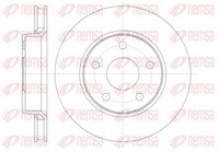 Remsa 2X Bremsscheibe Vorne Ø302 Mm BelüFtet FüR Jeep Wrangler III JK 2.8 CRD