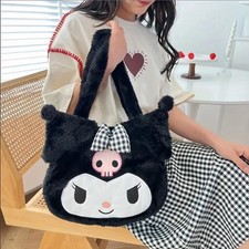 Kuromi Cinnamoroll My Melody Black Shoulder B...
