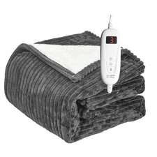 Heated Blanket Throw Electric Blanket Throw,50"x60" Heating Blanket, 6 Levels...