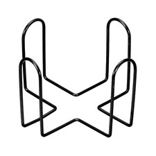 Coaster Holder 4" for Both Round and Square Holds 8 Coasters Black