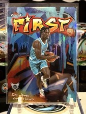 2025-26 Topps Finest First Sky Blue Refractor Rookie #F-23 Sion James /150 RC TZ