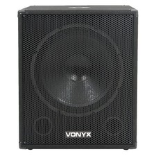 Vonyx SWA18 18 Inch Active Subwoofer 1000W DJ Bass Speaker for Events