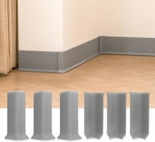 Baseboard Corner Blocks 4Inch Height, Self Adhesive 3 inside  3 outside Corners