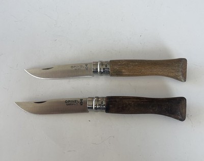 Lot 2 Opinel NO. 6 Inox / Carbone Folding Pocket Knife Carbon Steel France!!!