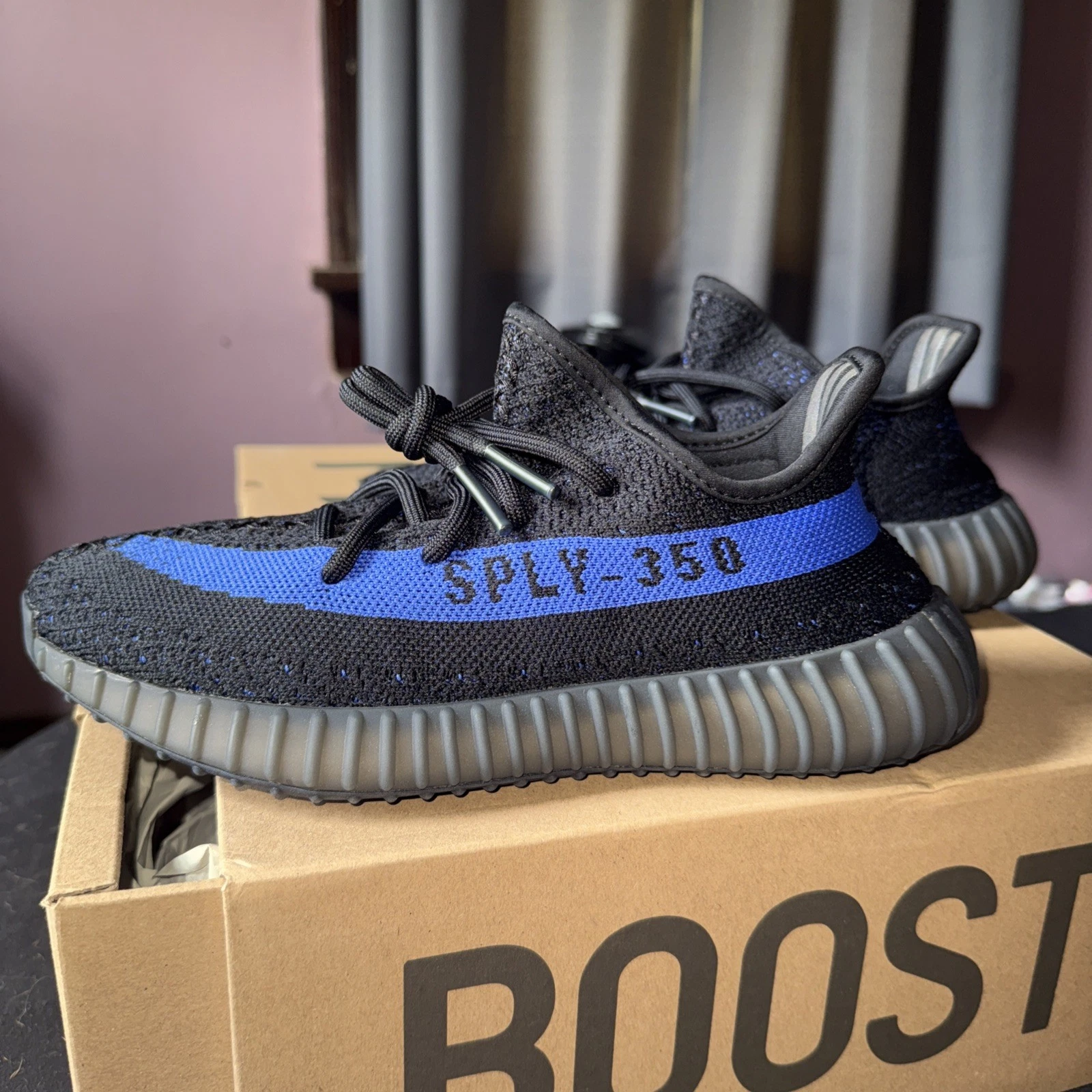 Yeezy Boost 350 V2 blu abbagliante taglia 6 uomo unisex nuovo con scatola! GY7164