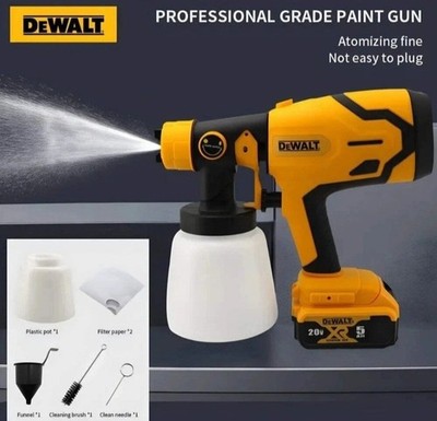 DEWALT Elektrisches Farbsprühgerät Akku Spritzpistole 800ML HVLP Heimwerker Werkzeug