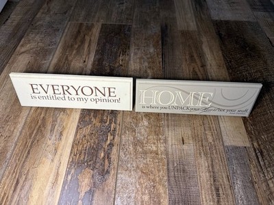 Danielson Designs Funny Quote & Inspirational Signs 8.5 x2.75  Set
