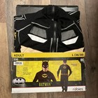 Rubies BATMAN DC Halloween Costume Hooded Jumpsuit Cosplay Adult L 36/38 Mens
