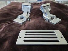 Kawasaki SC super chicken seat hinges and aluminum rear vent cover 