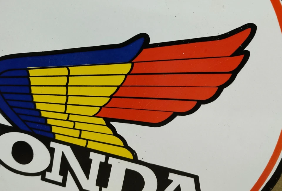 Honda Porcelain Enamel Sign 19.5 x 17 Inches 2 Sided - Image 4 of 4