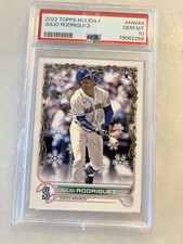 2022 Topps Holiday Julio Rodriguez Rookie Card RC #HW44 PSA 10 Mariners GEM MINT