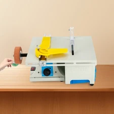 Mini Table Grinder Gem Grinding Polishing Machine Rock Saw Jewelry Lapidary 750W