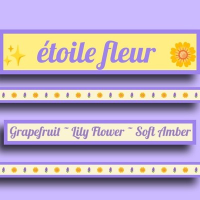 étoile fleur - A Luxury Oil Fragrance .34 fl oz Glass Rollerball Perfume