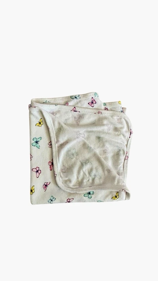 Carters 粉色圆点蝴蝶接收襁褓婴儿毯女孩新品 — 第 3/4 张图片