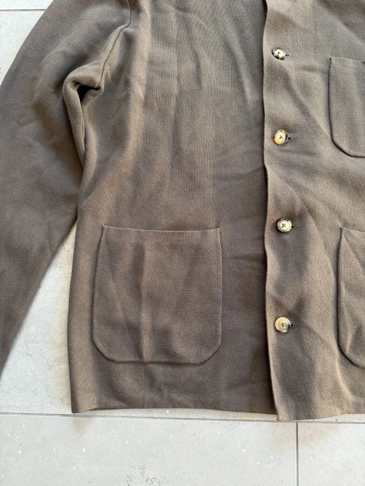 Taylor Stitch The Prout Turkish Coffee Knit Chore Jacket Brown Coat Mens Sz 44 image 5