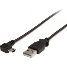 StarTech.com 3 ft. 0.9 m Right Angle USB to Mini Cable 3 ft / 1m, Black