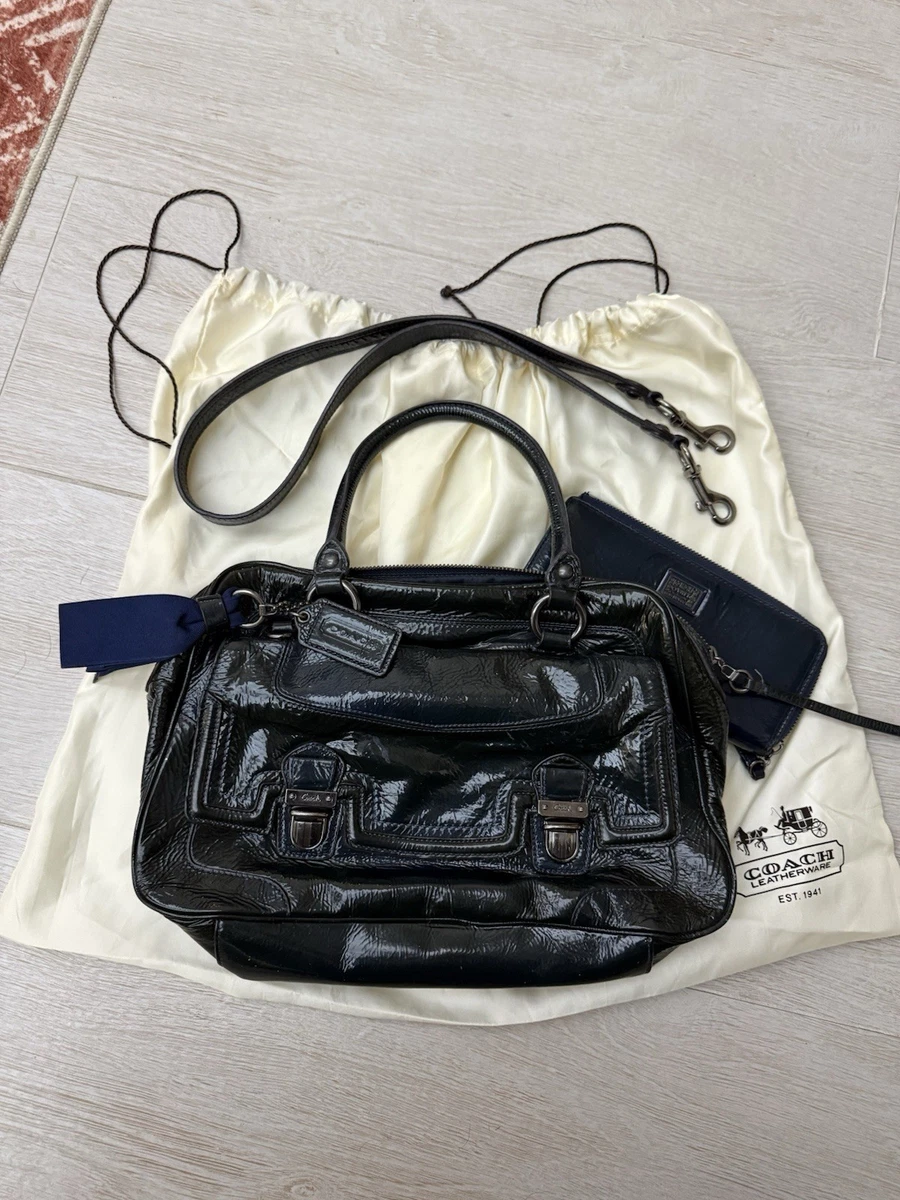 Coach Poppy Satchel/Top Handle Bag Black Bags & Handbags for Women