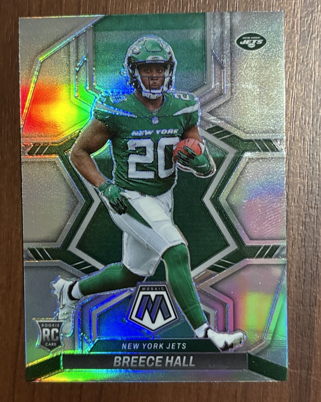 2022 Panini Mosaic Football Rookies Breece Hall #307 Silver Prizm RC