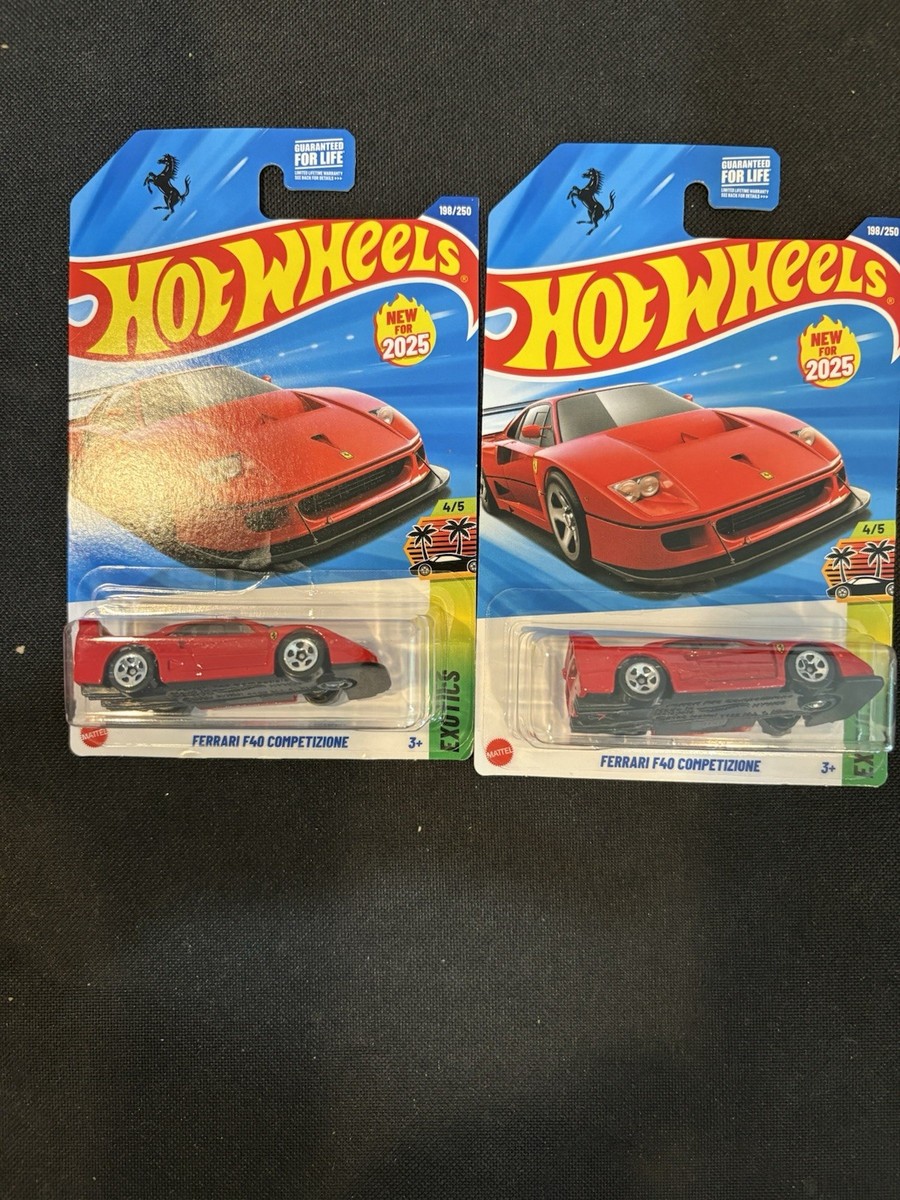 Hot Wheels Ferrari F40 Competizione HYW59 HW Exotics 4/5 Red Lot