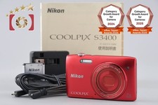 Nikon COOLPIX S3400 Red 20.1 MP Digital Camera from Japan