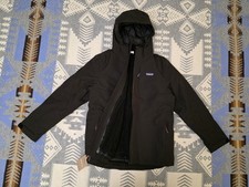 Patagonia Kid's 4 In 1 Everyday Jacket Full Zip Sz XL 14 Black 68035 BLK NWT