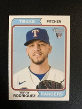 2023 Topps Heritage - Yerry Rodriguez #320 (RC) Texas Rangers