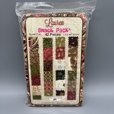 Lauren (Paisley Peaks) Snack Pack Quilting Fabric 42 Pieces 2.5  X 44 Strips