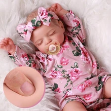 BABESIDE Lifelike Reborn Baby Dolls - Sleeping Realistic Newborn Soft Body 20 in