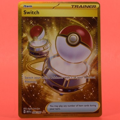 Pokemon TCG English Card MEW EN 151 Gold Switch 206/165 Full Art