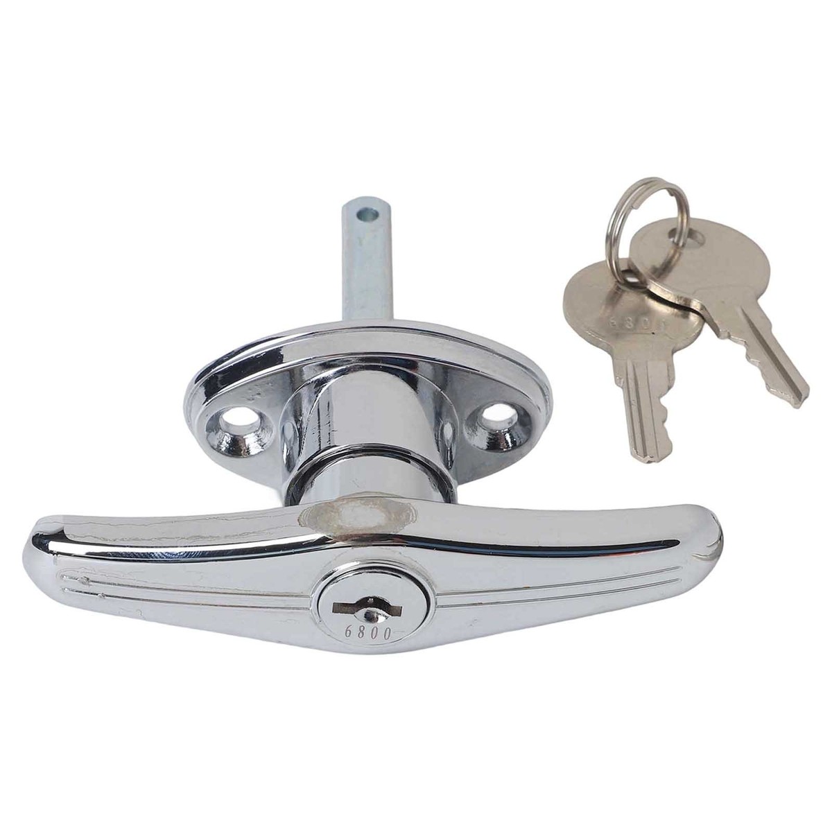 セキュリティ・セーフティ t-garage Rustproof Garage Door Lock T Handle Rear Fix Smooth and Polished