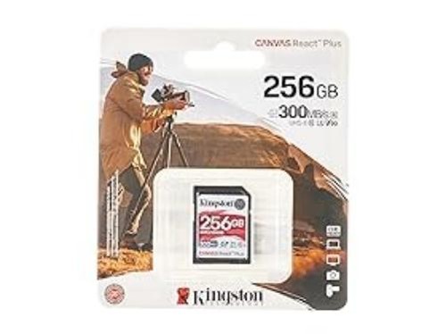 SD-Karten CARD 256GB Kingston Canvas React Plus SDXC 300MB/s NEW - Picture 5 of 5