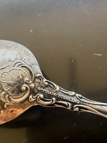 GORHAM STRASBOURG STERLING SILVER ICED TEA SPOON 7 1/2 INCH NO MONOGRAM