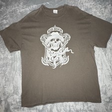 Vintage 2011 Kid Rock Born Free T Shirt Mens XL Brown Gray Graphic Band Tour Tee