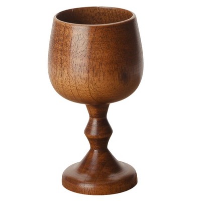  Holzweinkelch Klassischer Wein Stielbecher Unzerbrechliches Stielglas für Home