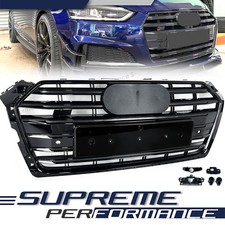 Schwarz Grill Kühlergrill Frontgrill für AUDI A5 F5 S5 S Line 2016-2019 vor MOPF