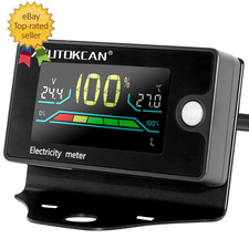 Battery Monitor Golf Cart Battery Meter 12V 24V 48V 60V 72V 84V Digital Multimet