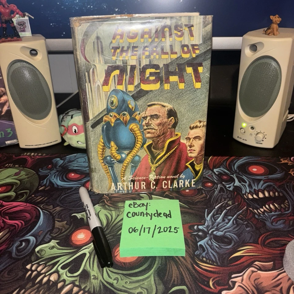 AGAINST THE FALL OF NIGHT Arthur C. Clarke Gnome Press First Edition 1953 Hc Dj - Image 2 of 4