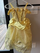 Disney Store Belle Princess Dress-Up Costume Dress- Size 4