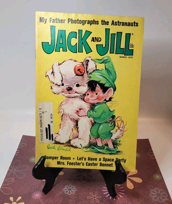 Vtg Jack & Jill Mag. March Easter 1970 Issue Pixie Space Party Easter Cutouts