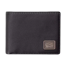 Levi's Wallet - Men's RFID Blocking Leather Wallet with Bill Divider Black
