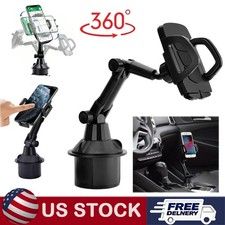 360 Adjustable Car Cup Holder Stand Cradle Mount For Ipad Cell Phone Universal