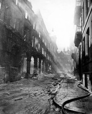 Cook Street Arcade which was attacked by German bombs on the 3rd M- Old Photo image